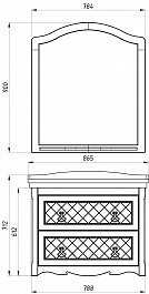 ASB-Woodline Тумба с раковиной Верано 85 слоновая кость – фотография-15